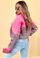 Sweatshirt ze stójką Mit Muster Alice Gelb