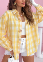 Koszula w kratę Colors & Squares żółta