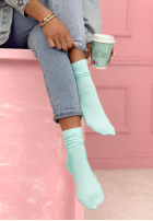 Długie prążkowane skarpetki Always Me czekoladowe