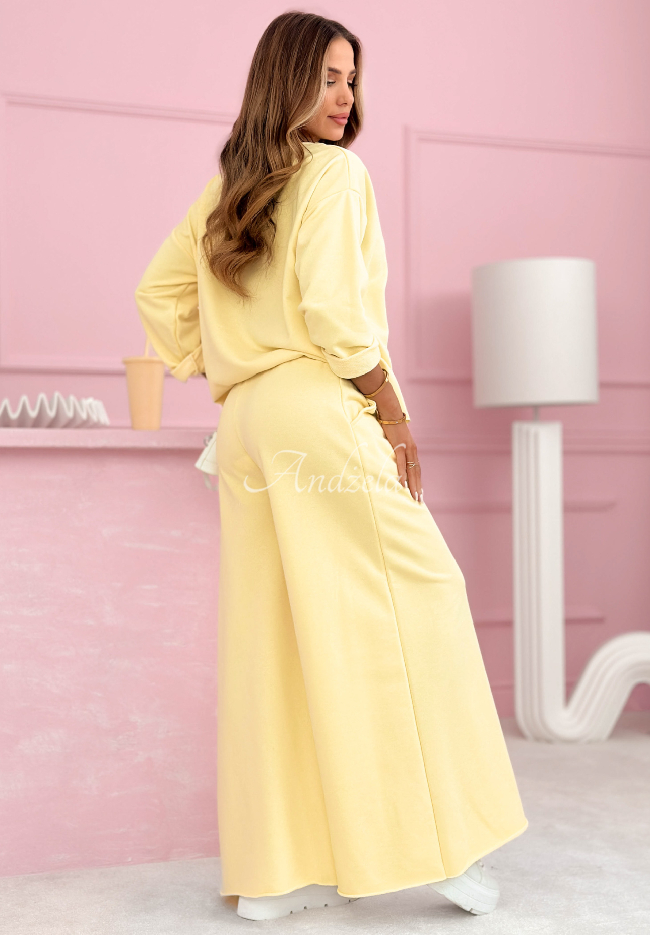 Baumwoll-Trainingsanzug-Set Always On Time Gelb