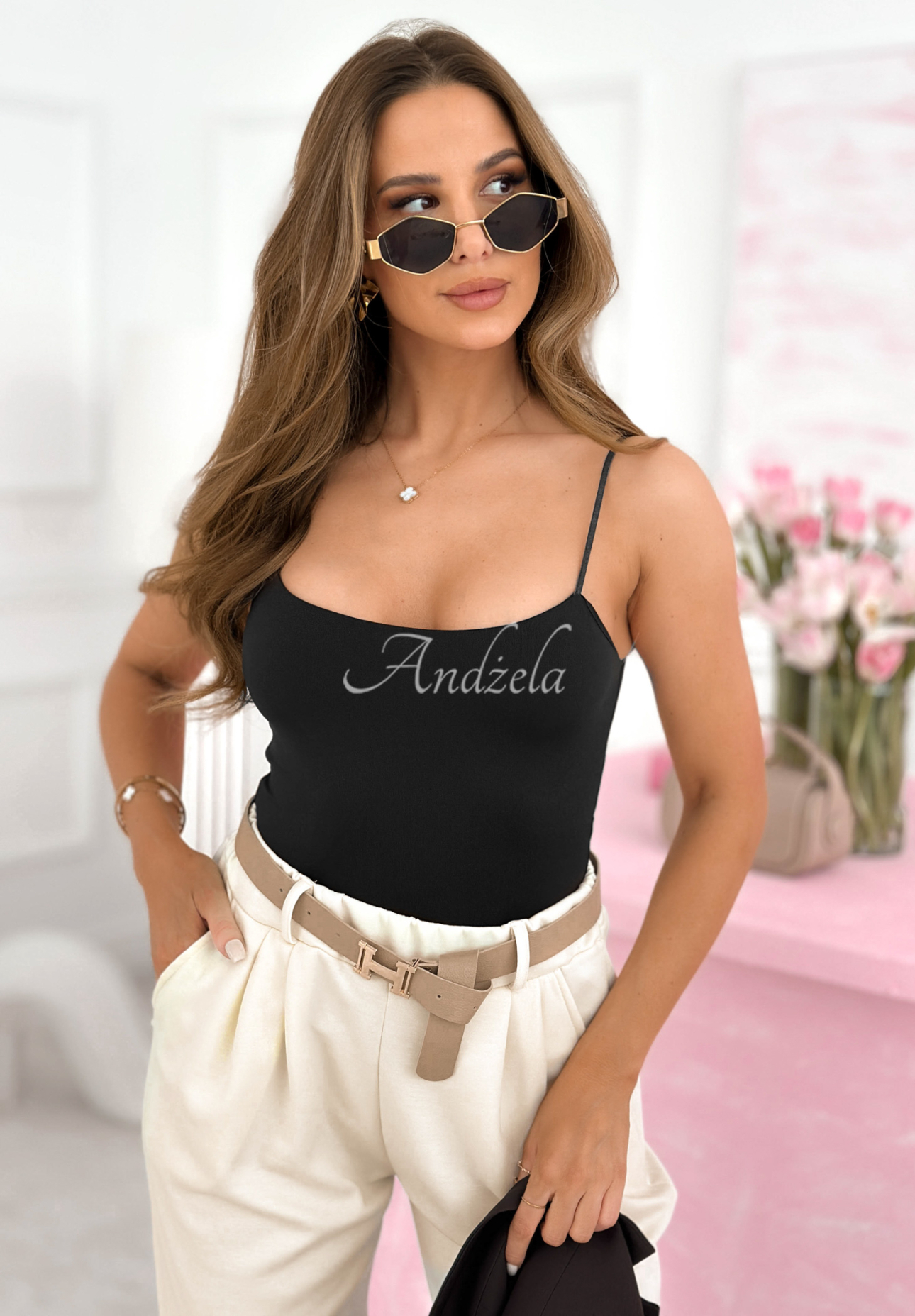 Trägertop Adelle Schwarz