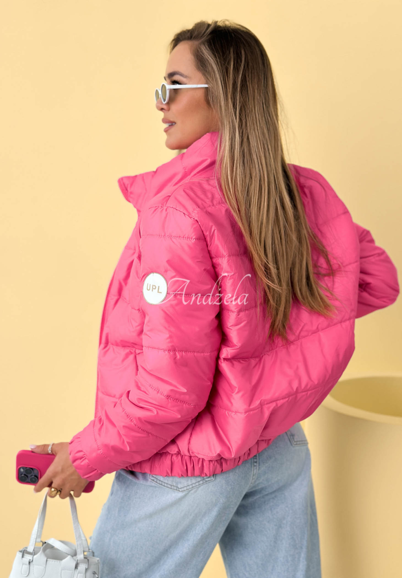 Steppjacke mit Stehkragen Soft Morning Rosa