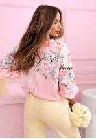 Kwiecista Sweatshirt ze ściągaczem Fiorabelle Pistaziengrün