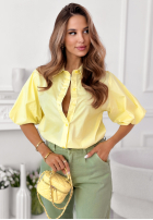 Hemd z bufiastymi rękawami Jane Puderrosa