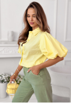 Hemd z bufiastymi rękawami Jane Puderrosa