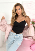 Gorsetowy top z dekoltem Mabel Gelb