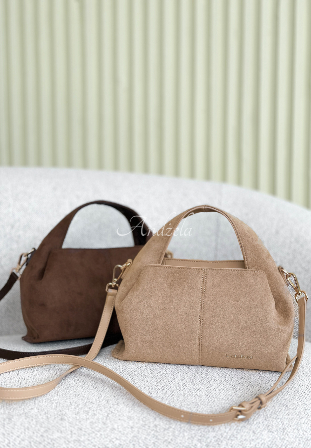 Wildledertasche Annabelle Beige