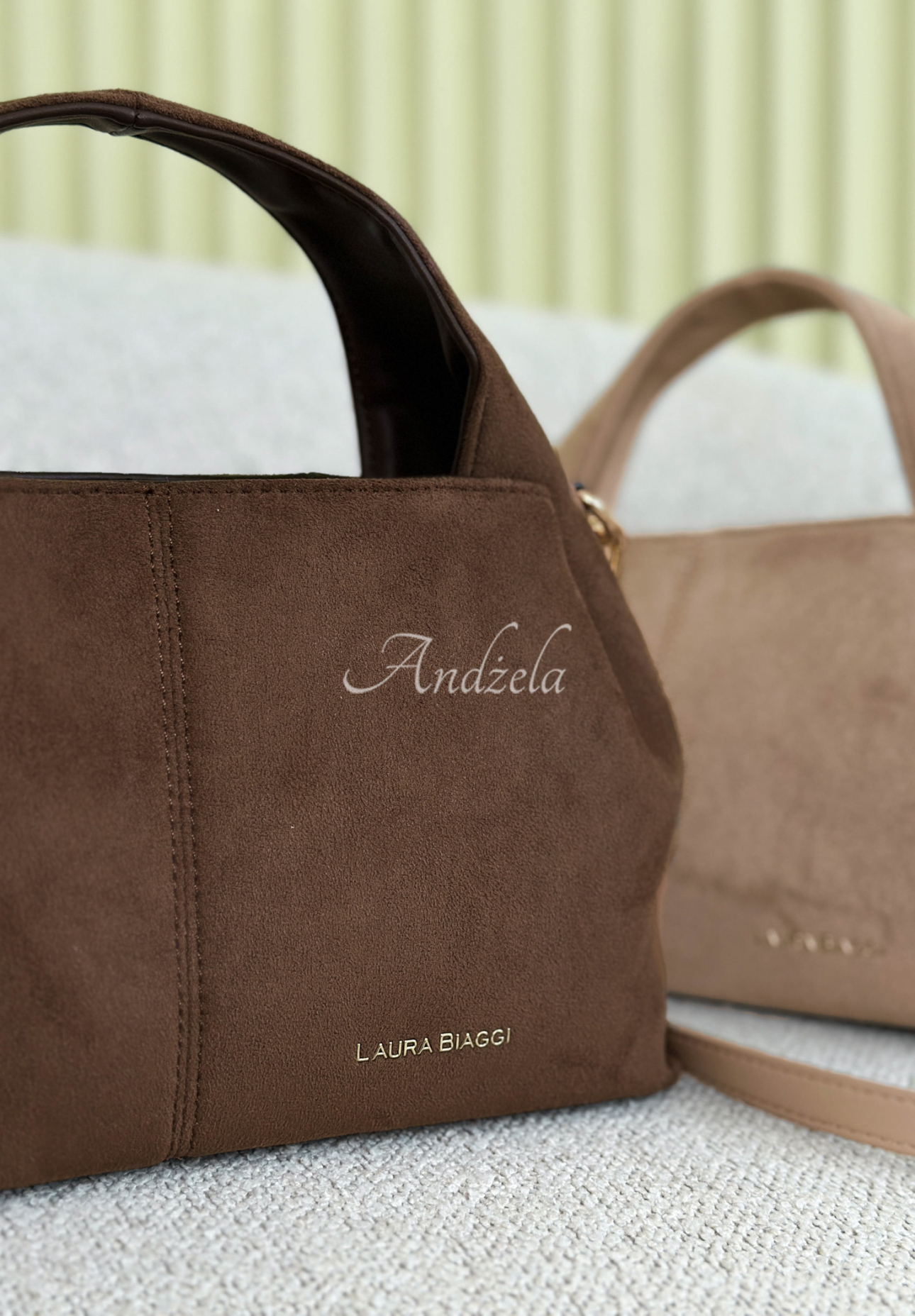 Wildledertasche Annabelle Beige