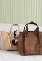 Zamszowa Tasche Beatrice Beige