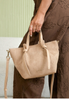 Zamszowa Tasche Beatrice Beige