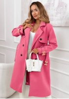 Długi płaszcz z paskiem Changing Of Seasons beżowy