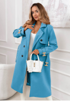 Długi płaszcz z paskiem Changing Of Seasons beżowy