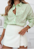 Bawełniana Hemd w kwiaty Marbella Gelb