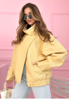Skórzana Jacke bomberka Messy Gelb