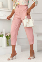 Materiałowe spodnie Laura czarne