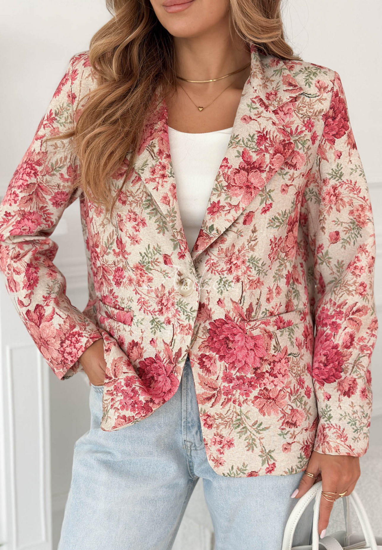 Blazer mit Blumenmuster Catarina Rosa