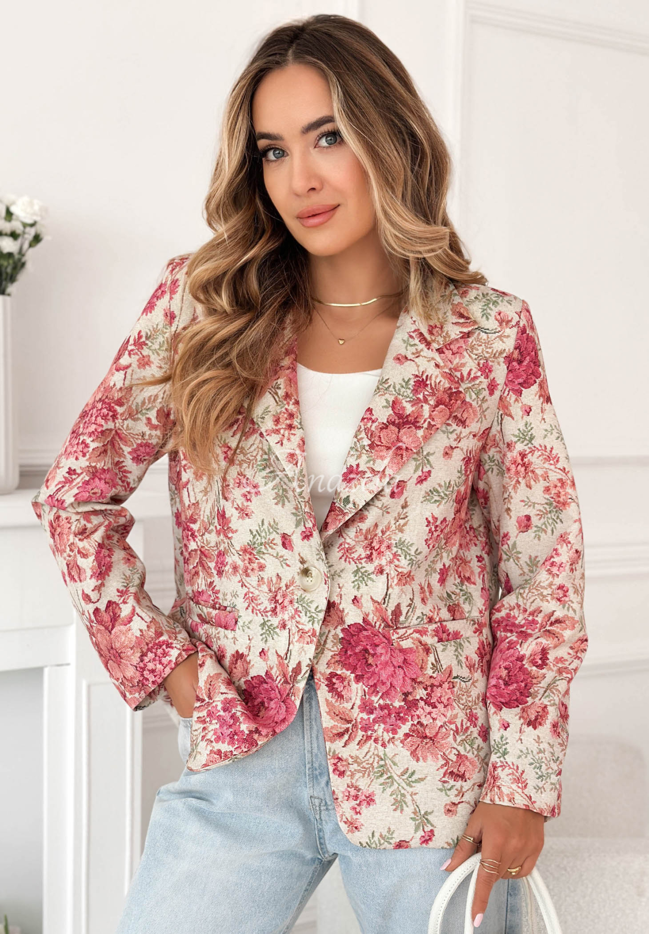 Blazer mit Blumenmuster Catarina Rosa