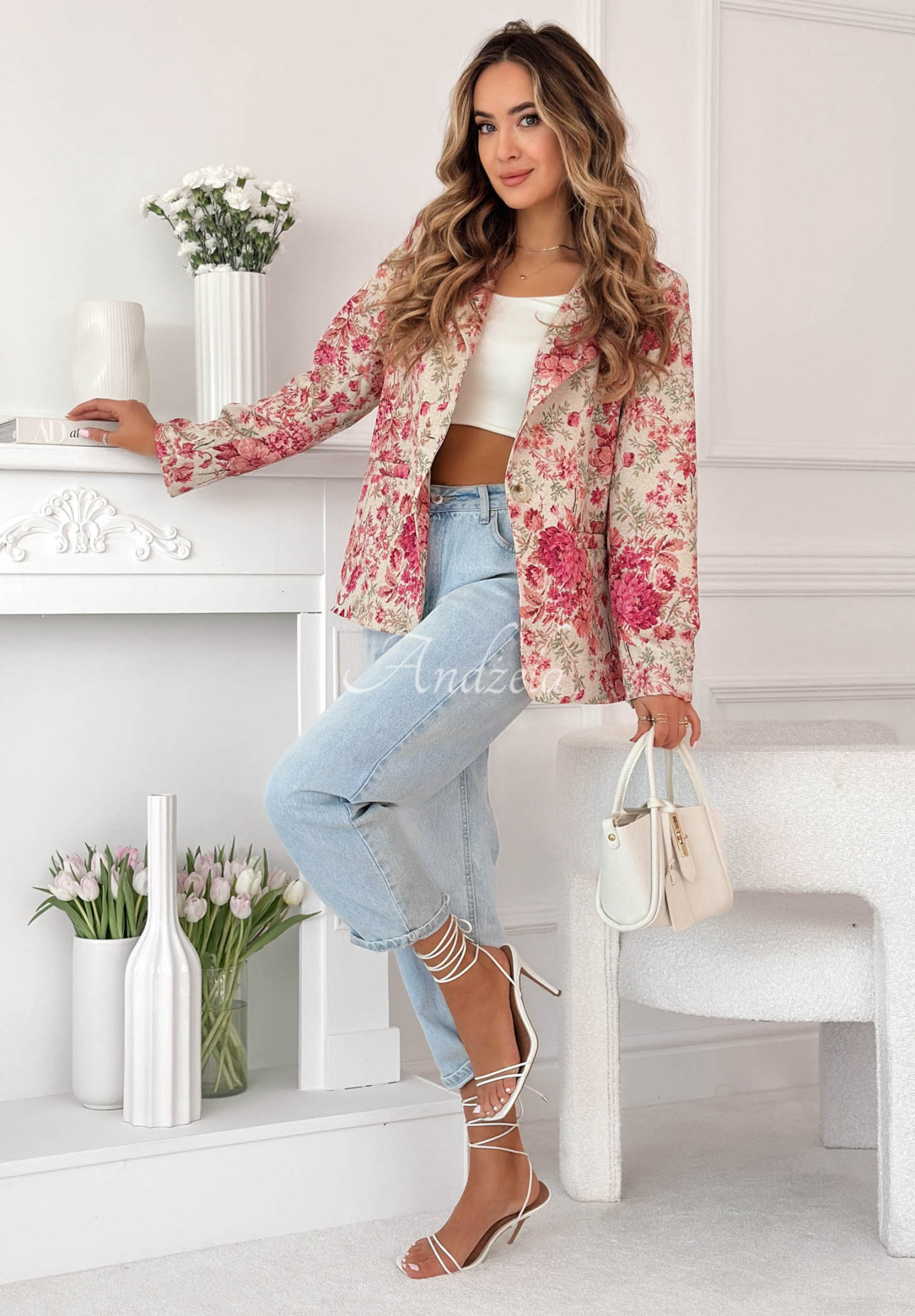 Blazer mit Blumenmuster Catarina Rosa