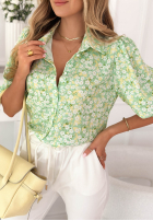 Kwiecista Hemd z bufkami Jordyn Pistaziengrün