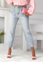 Hose Jeans mom fit Zahira Blau