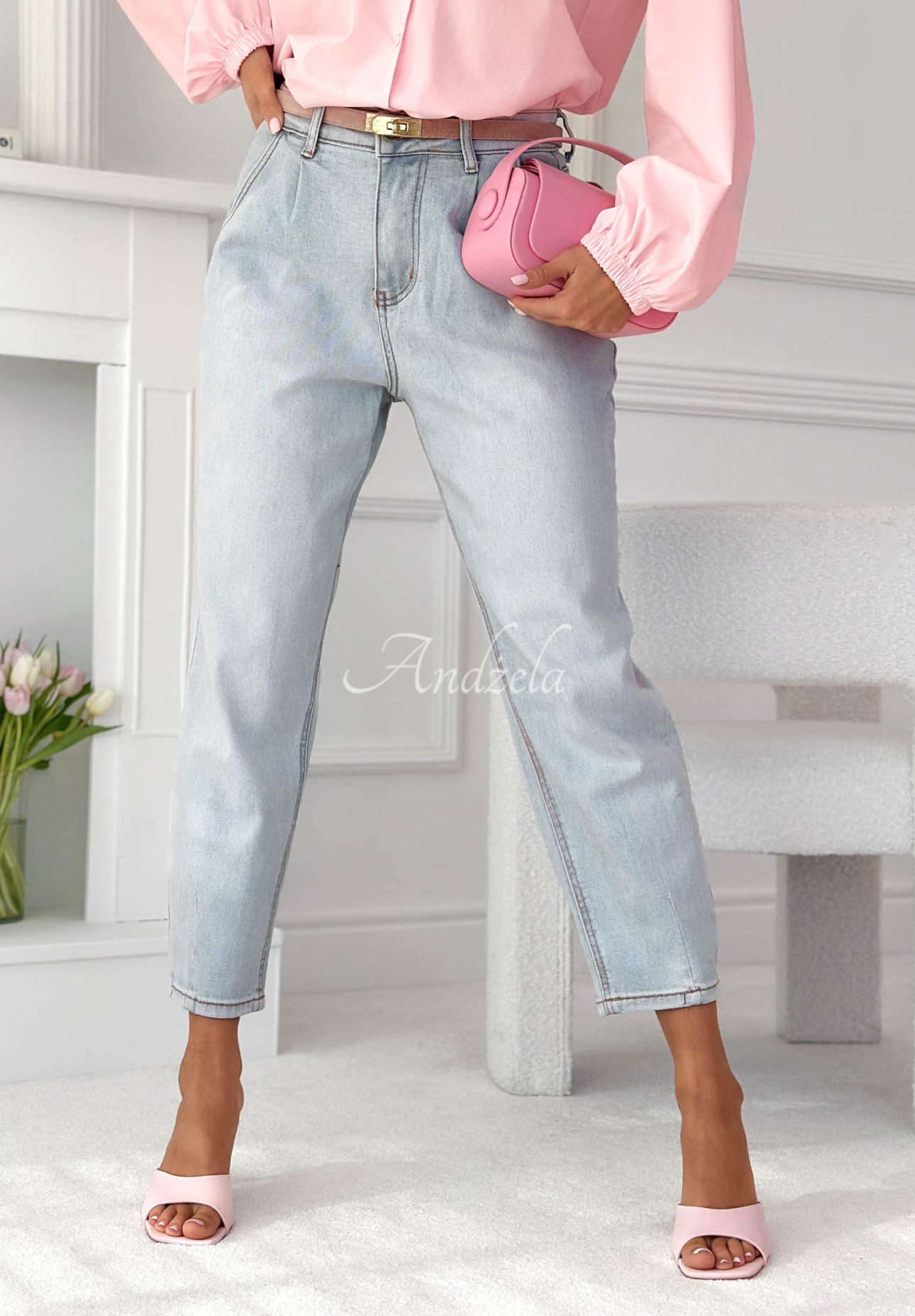Zahira blue balloon fit jeans