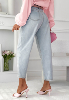Hose Jeans mom fit Zahira Blau