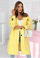 Długi Mantel Janette Ecru