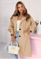 Długi Mantel Janette Ecru