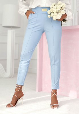 Pretty On Point fabric pants, light blue II
