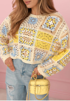 Ażurowy sweterek boho Yasmine Rosa