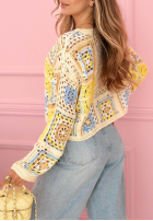 Ażurowy sweterek boho Yasmine Rosa