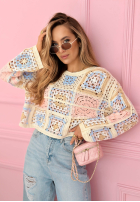 Ażurowy sweterek boho Yasmine Rosa