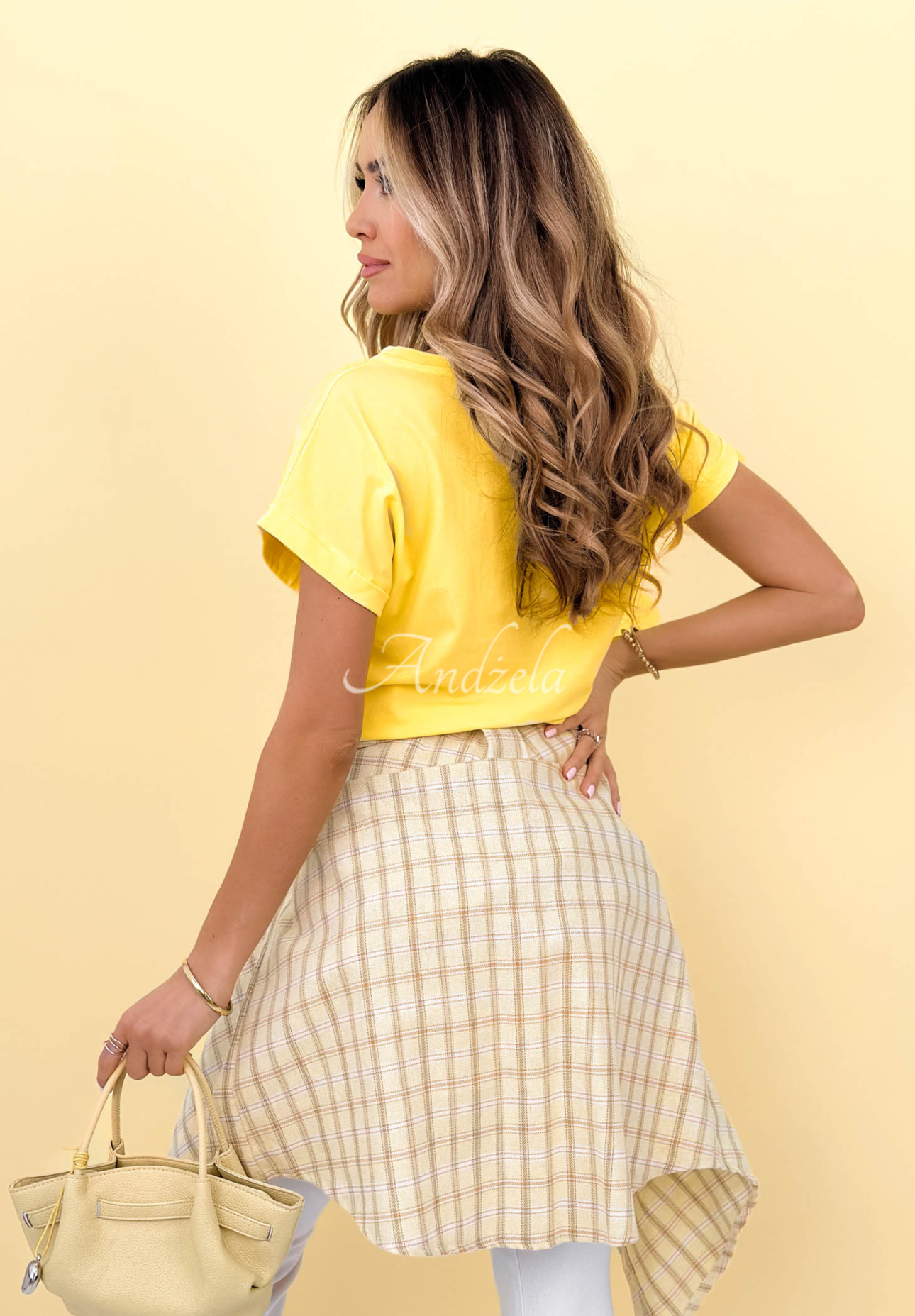 Cotton T-shirt Solenne yellow II