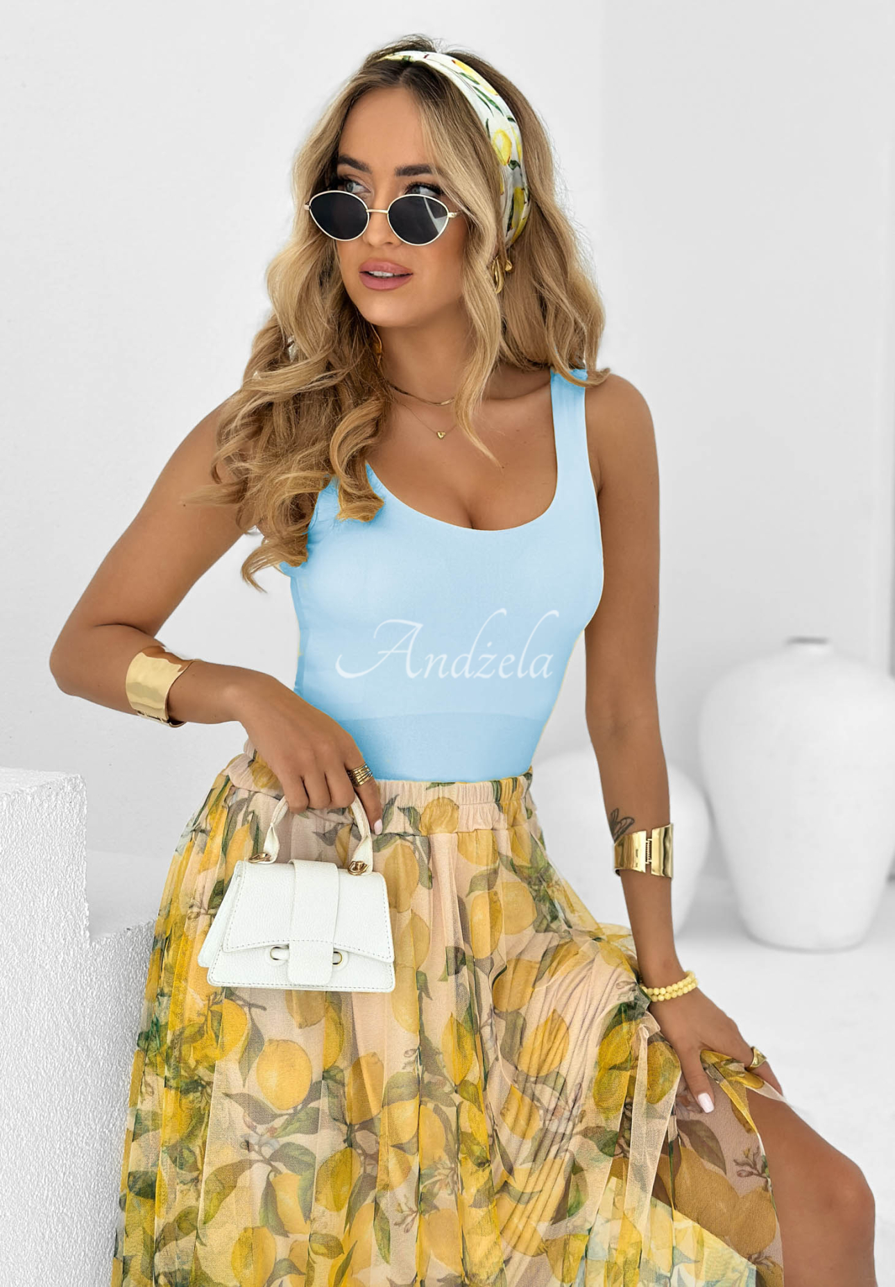 Body mit Trägern Hold My Heart Himmelblau