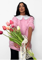 Sweatshirt z wiązanym kołnierzykiem La Milla Kimberly Rosa