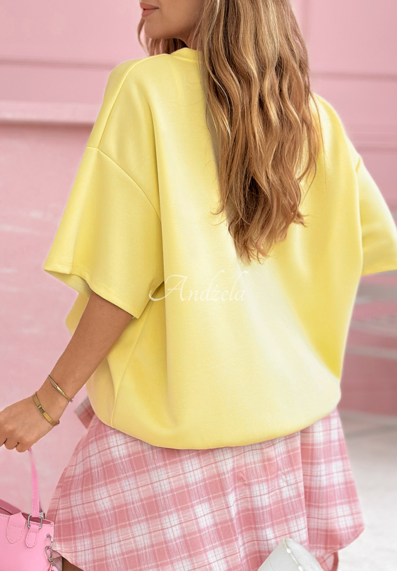 Oversize-T-Shirt mit Viskose und Modal Brooklyn Mood Gelb