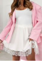 Krótkie spodenki z koronką Sweet & Sour żółte