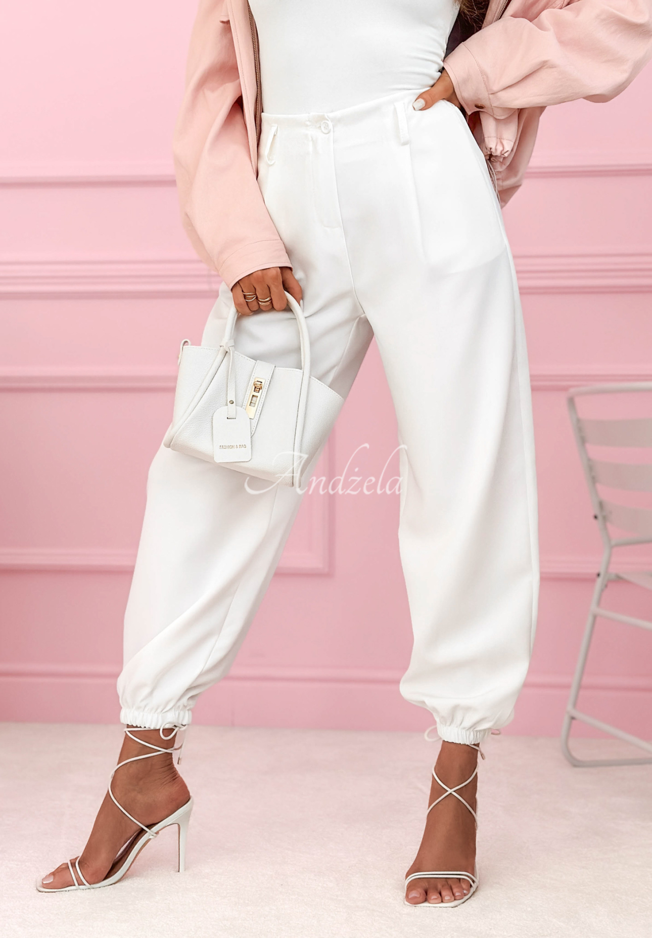 Hose mit Bündchen If You Want Ecru