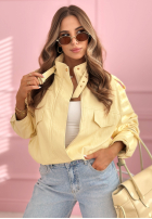 Krótka skórzana Jacke bomberka Marisa Gelb