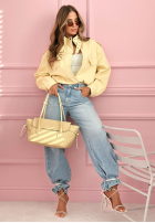 Krótka skórzana Jacke bomberka Marisa Gelb
