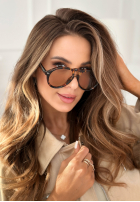 Brille przeciwsłoneczne Glam Stares Braun