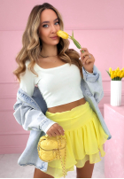 Spódnico-spodenki z falbanką All Over Again biała