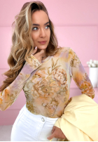 Siateczkowe body w kwiaty Skylar Rosa