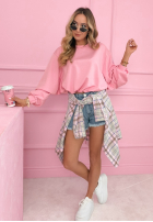 Sweatshirt ze ściągaczem masełko Lorraine Gelb