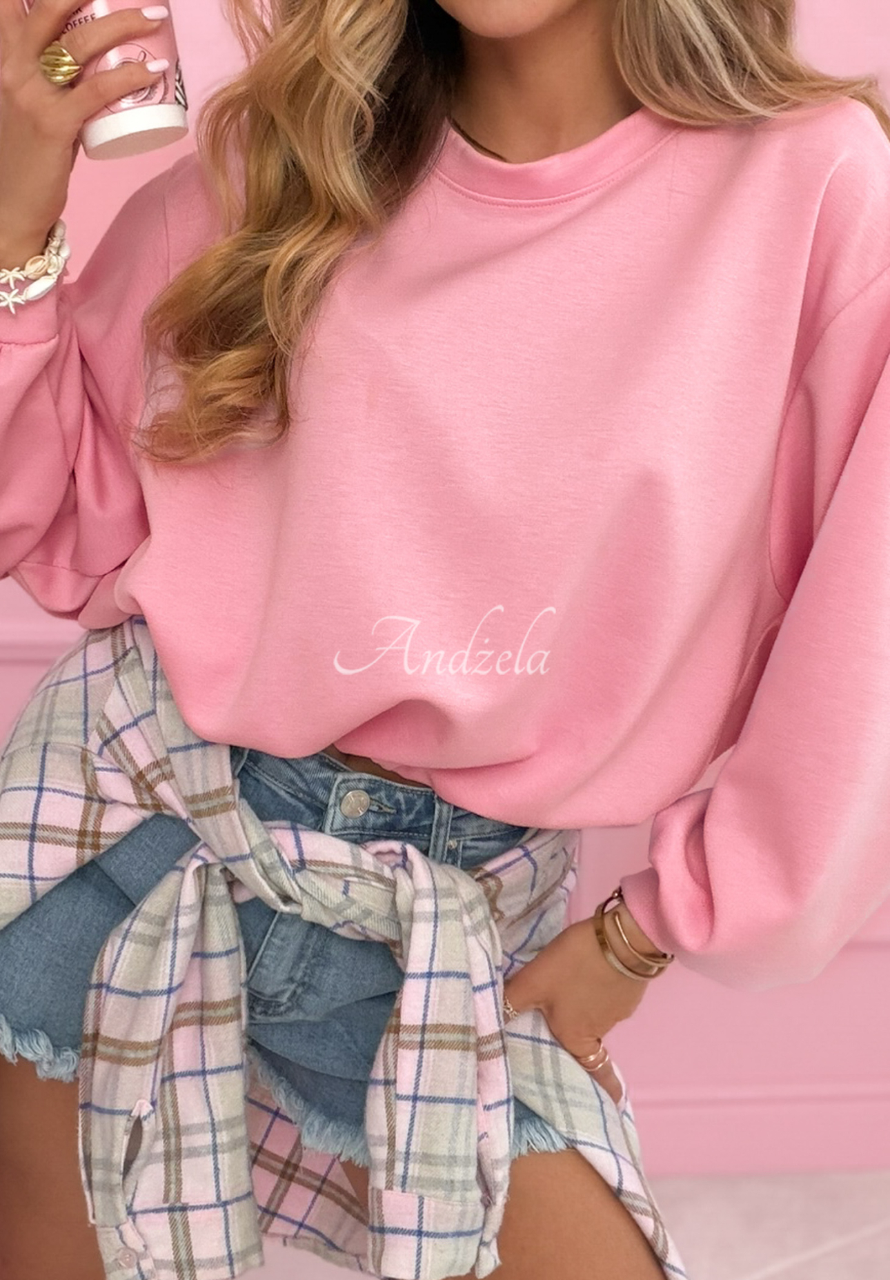 Pullover-Sweatshirt Lorraine Rosa