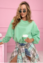 Sweatshirt ze ściągaczem masełko Lorraine Gelb