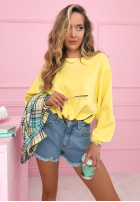 Bluza ze ściągaczem masełko Lorraine żółta