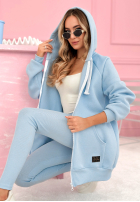 Rozpinana bluza z kapturem Siempre błękitna II