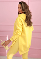 Sweatshirt z kieszenią i kapturem Siempre in pink