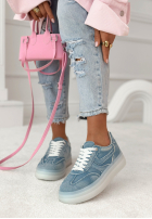 Jeans Sportschuhe Silvia Blau